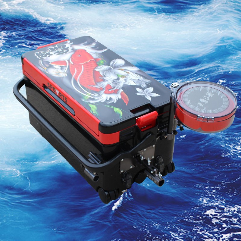 45升大容量大物钓箱前置款带x美女图全套配件四脚升降钓青鱼保温