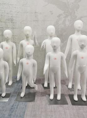 儿童软体全17455身童模特装店服装陈列展示架可插针童人体孩模小