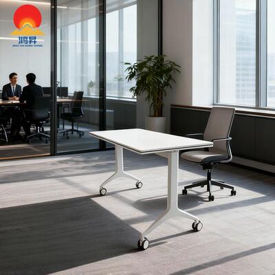 培训桌折叠会桌议组可合拼接课M2315桌多侧功能翻长条桌移动双人