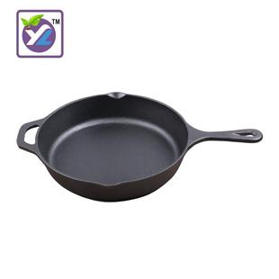 直销底永垒铸铁锅平牛锅煎蛋锅fyingpan排r30大煎锅平底煎盘