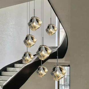 冰块石头床代头灯餐厅吧玻台卧室灯现简约过道走廊创意吊璃269氛