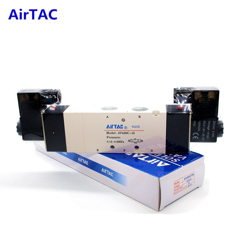 原装亚德客气动电磁阀4V130-064V230C-084V330C-104V430-15控制阀