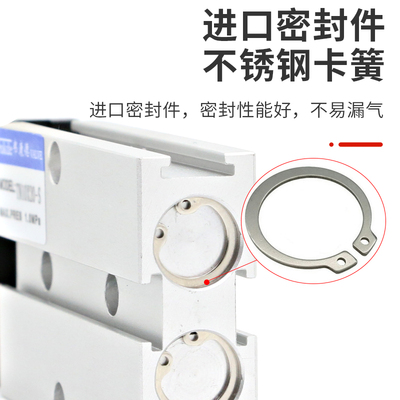 双杆气缸TN10x10s双出杆25双轴小型16*20气动配件30大推力32全套