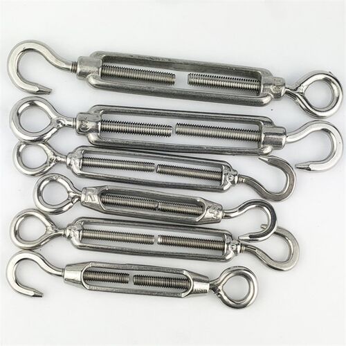 304不锈钢花蓝螺丝开体花兰钢丝绳拉紧器紧线器M4M5M6M8M10M12M16