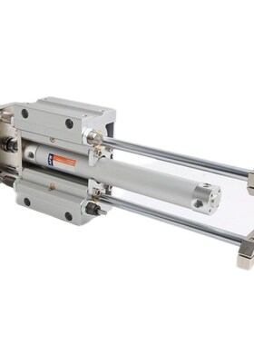 带法兰板三轴双导杆导向气缸MGGMF20 25 32 40 50 63-100 200 300