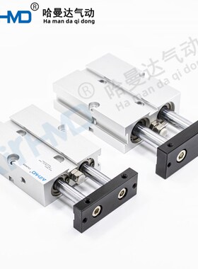 气动TDA双轴双杆气缸TN25X10/15/20/25/30/40/50/60/75/100*200-S