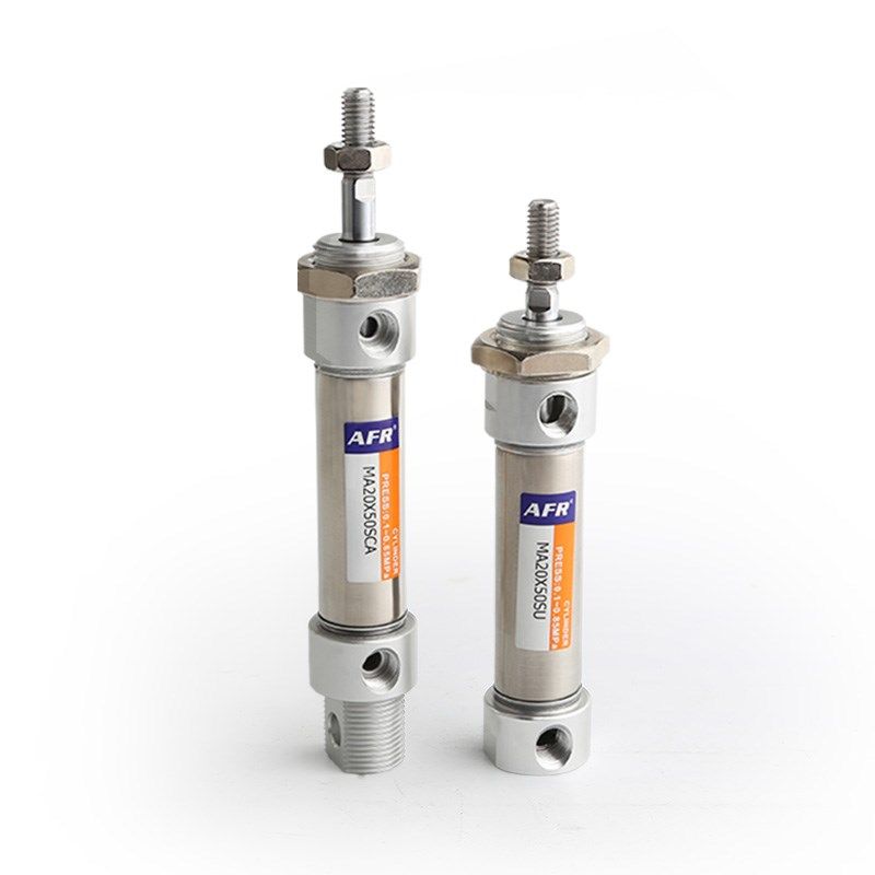 气动大推力不锈钢迷你气缸MA50 63X25X50X75 100 125 150SCA-CM-U