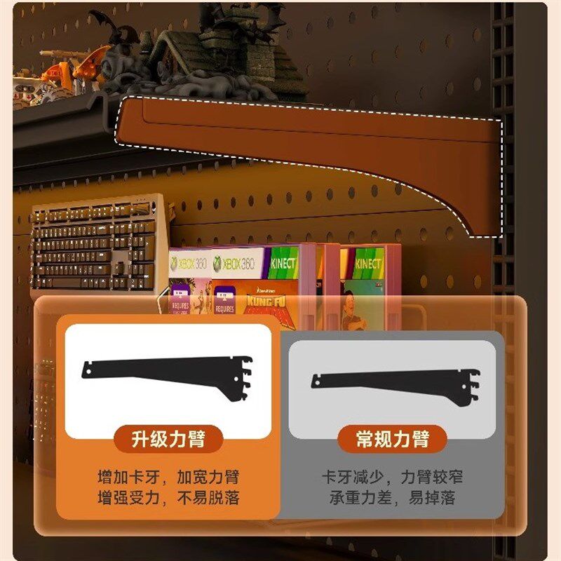 【一件包邮】铁艺圆孔洞洞板配件挂钩网篮收纳盒磁吸置物架夹子