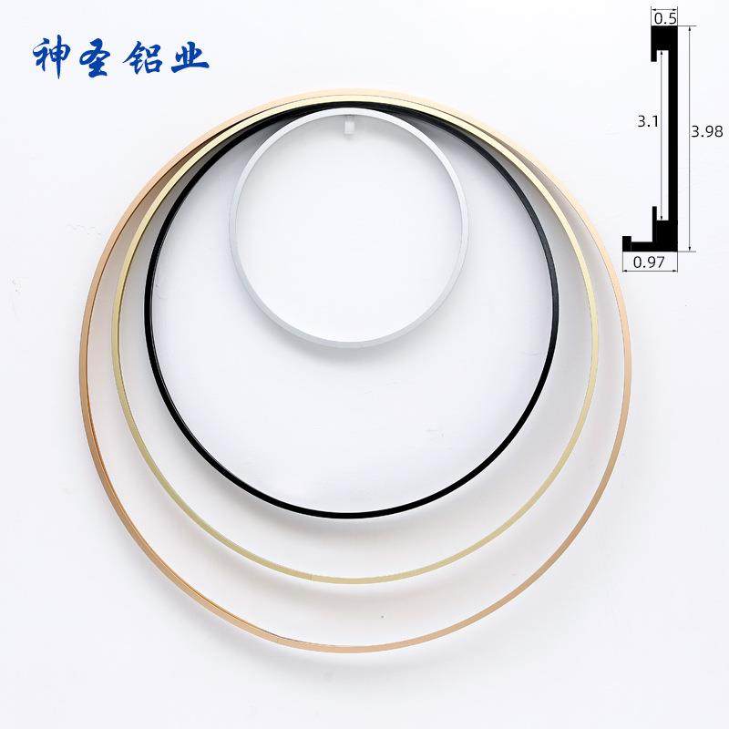 铝合金框圆框有机玻璃圆形边框镜框金属相框带背板线条直径可选,家居饰品,DIY亲子装饰画,淘宝优惠券,粉丝福利购,淘宝优惠卷