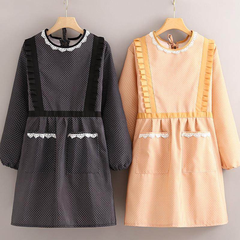 帆布罩衣女新款长袖围裙透气厨房家用做饭耐磨时尚洋气工作服大人,家庭/个人清洁工具,围裙套装,淘宝优惠券,粉丝福利购,淘宝优惠卷