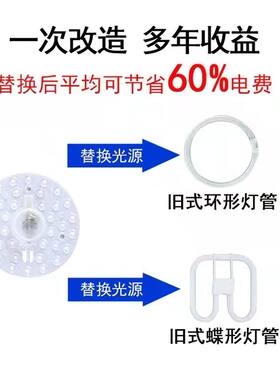 led吸顶灯芯圆形心片灯芯lyd圆灯园型磁铁吸附丨ed替换卧室卫生