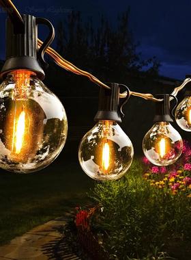 出口110VG40LED户外防水串灯室外220V灯串灯泡露台庭院装饰灯树灯