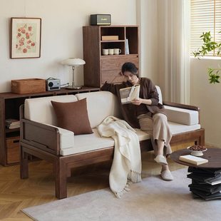 实木罗汉床新中式沙发小户型客厅推拉床简约明式两用沙发床罗汉榻