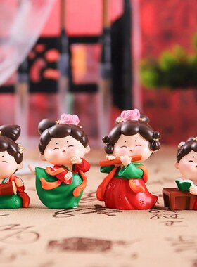 古风国潮唐小环仕女玄关装饰女A生古风树脂摆件送闺蜜朋友生日礼