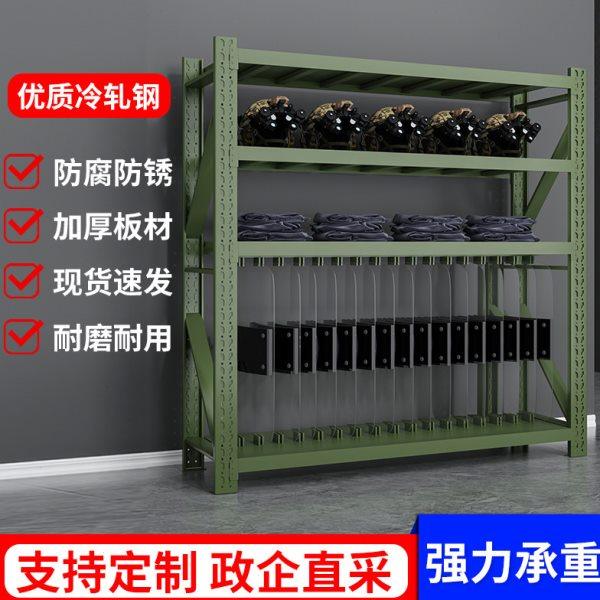 军绿色移动盾牌货架铁锹铁锨铁镐物资货架战备库房武装部装备货架,商业/办公家具,仓储货架,淘宝优惠券,粉丝福利购,淘宝优惠卷