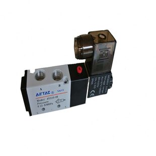 气动电磁阀4V210-08二位五通气控阀机械阀220V线圈换向阀24V