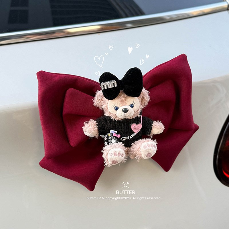 新款雪莉玫车尾娃娃玩偶后尾挂件车载装饰品车后公仔W车屁股可爱