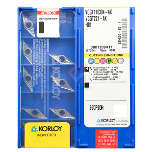 韩国克洛伊 数控刀片 VCGT110304 H01 数控刀粒 正品