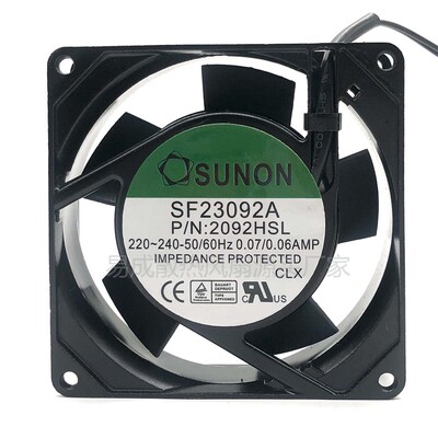 SUNON SF23092A P/N:2092HSL 220-240V 0.07/0.06AMP轴流风机风扇