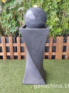 新款扭曲线条型创意流水喷泉园林艺景公园室内户外庭院通用装饰-3