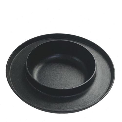 圆形韩式商用火锅一体C鸡蛋烤肉盘卡磁炉野外汤锅煎盘不粘锅铁板