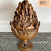 铜匠仁 紫铜博山炉摆件铜熏香炉摆设家用室内客厅办公室香薰炉