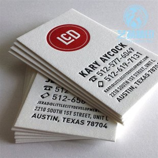 凹印名片/纯棉纸名片/600克棉纸名片/加厚名片/边缘擦色名片