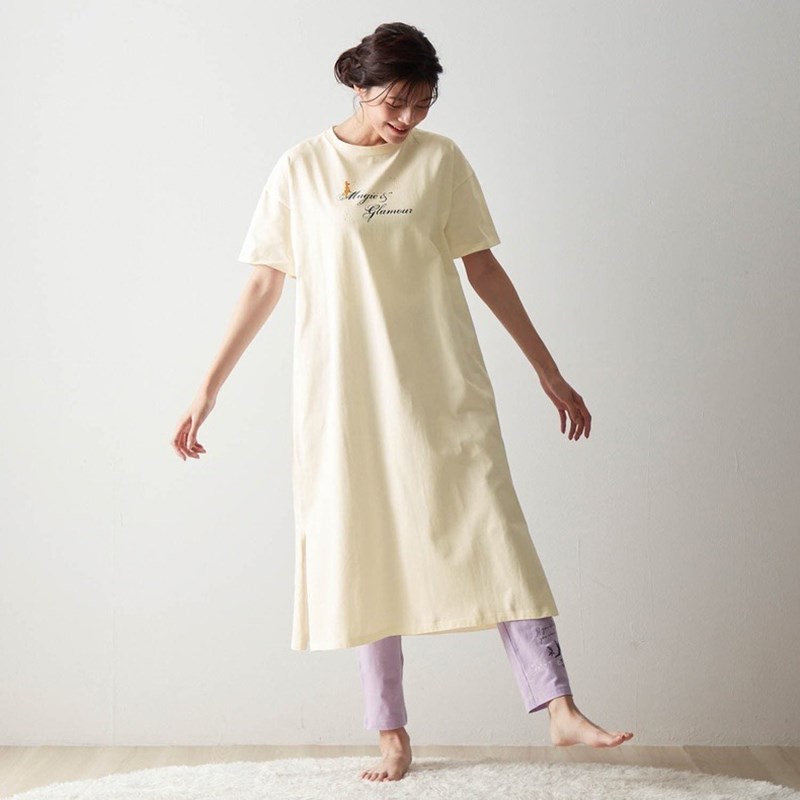 纯棉中长款短袖连衣裙日系千家新款女长裙子女士宽松夏季全棉Q39