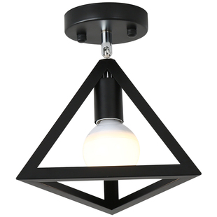 阁楼储物间斜尖顶吸顶灯北欧玄关B楼梯过道走廊角落阳台木艺LED灯