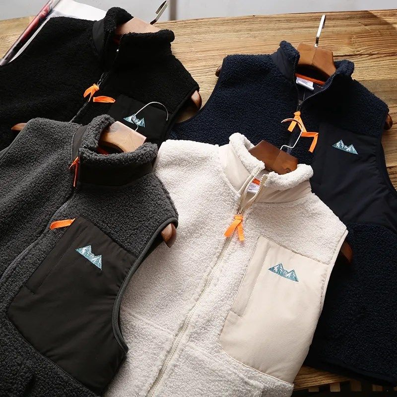 重磅潮货!双面摇粒绒!户外保暖背心秋冬男士舒适立领马甲夹克潮,男装,常规马甲,淘宝优惠券,粉丝福利购,淘宝优惠卷