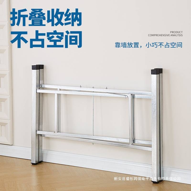 简易大圆桌架可折叠桌腿支架桌脚餐桌架子折叠桌腿桌架加厚桌脚