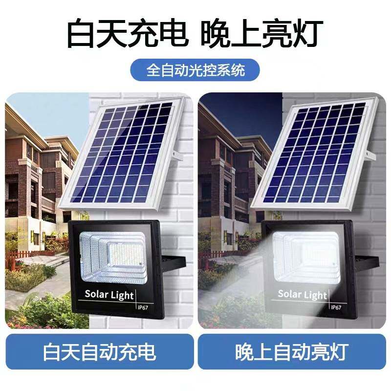 聚宝盆太阳能投光灯户外防水庭院灯壁灯LED太阳能灯道路照明