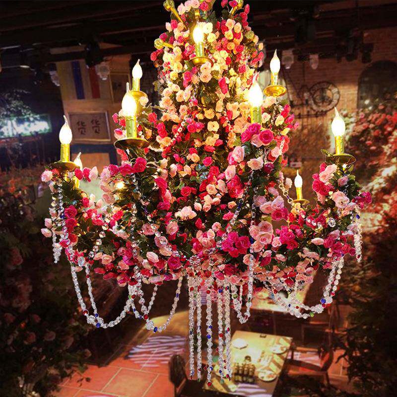 音乐餐吧酒吧植物吊灯宴会厅大厅主灯烧烤店主题餐厅灯具工业风