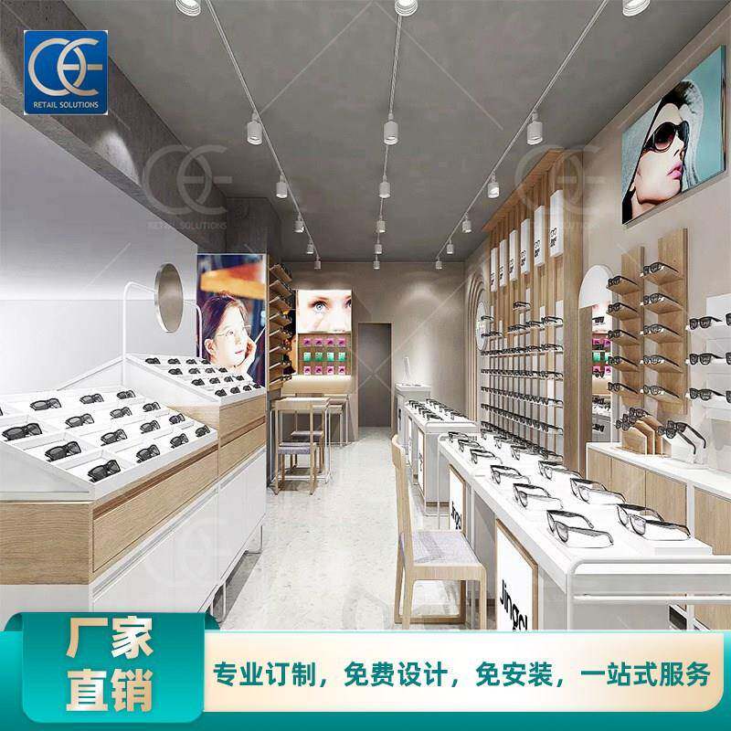 展柜眼镜展示柜货架时尚墨镜展柜太阳镜展示架多层产品陈列柜