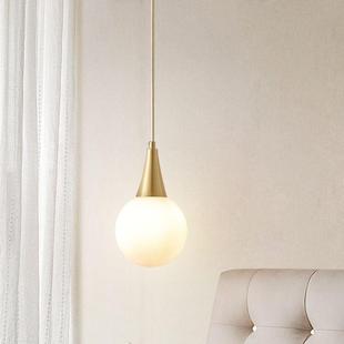 意大利玻璃球罩吊灯餐厅装 复古风卧室衣帽间灯具 饰七彩泡泡灯美式