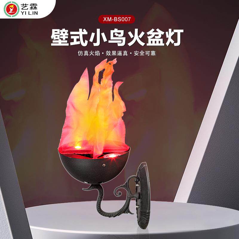 多款号网红热主销题场景仿真火焰布置灯室QSJ内壁灯万圣节装饰灯