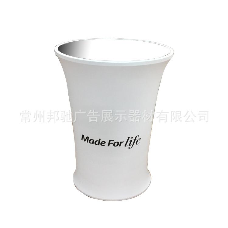 促销圆形吧台常州厂家直销热转移便携拆装形象台迎宾接待台