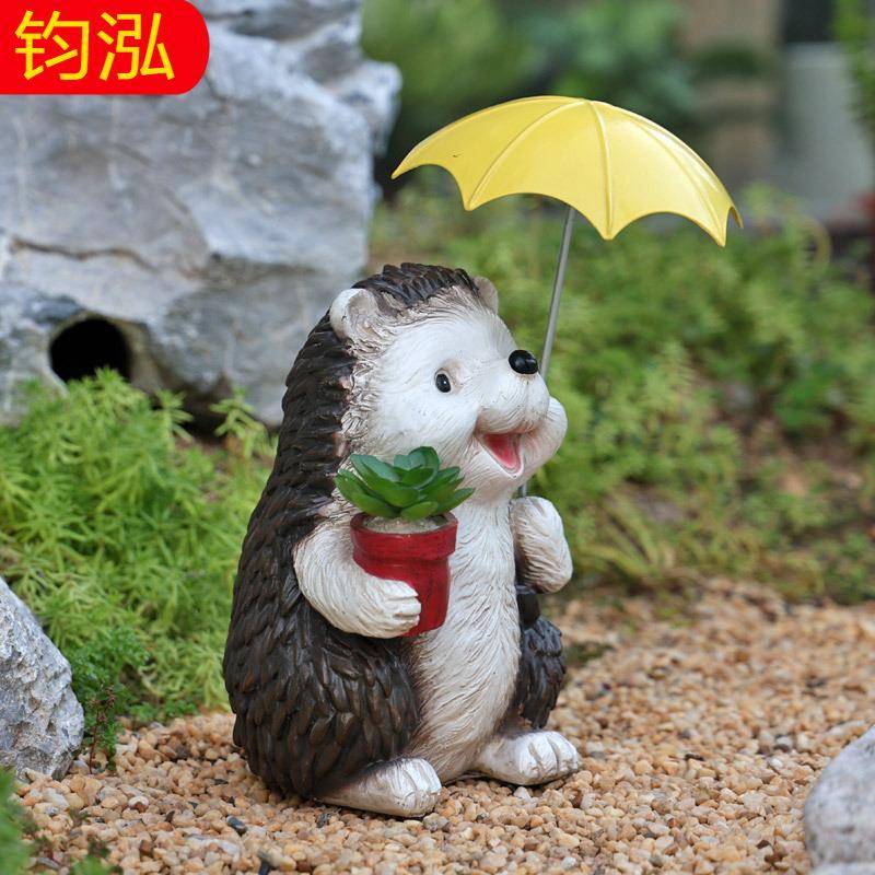 户外花园庭院装饰仿真动布物猬摆件别墅子刺阳院台微景观JH-0082