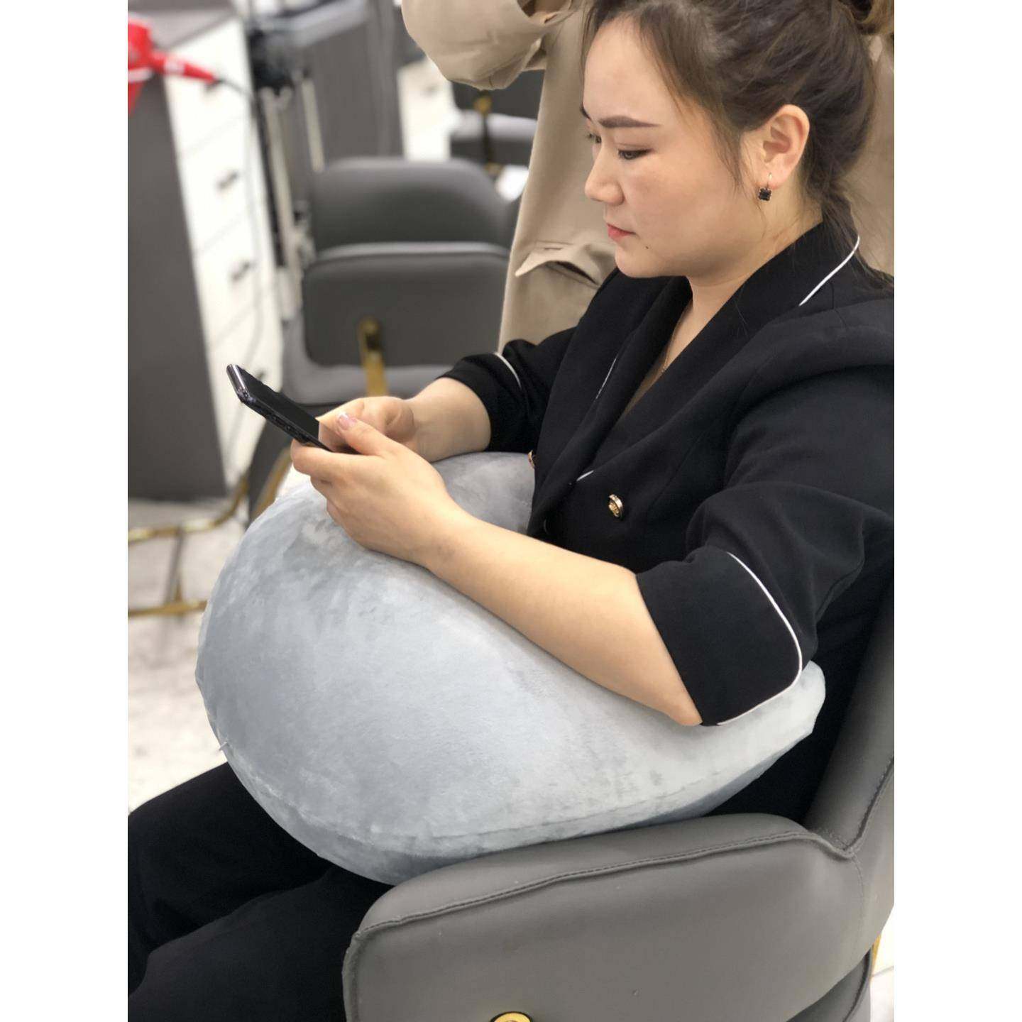 美发沙龙充气抱枕车载办公室午睡沙发靠枕美甲缓解疲劳U型抱枕潮