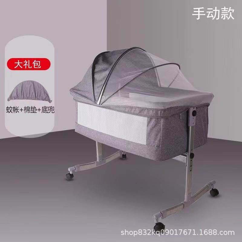 摇椅哄娃摇篮手动宝宝安抚椅新生儿看娃哄睡床使用方便手推带轮