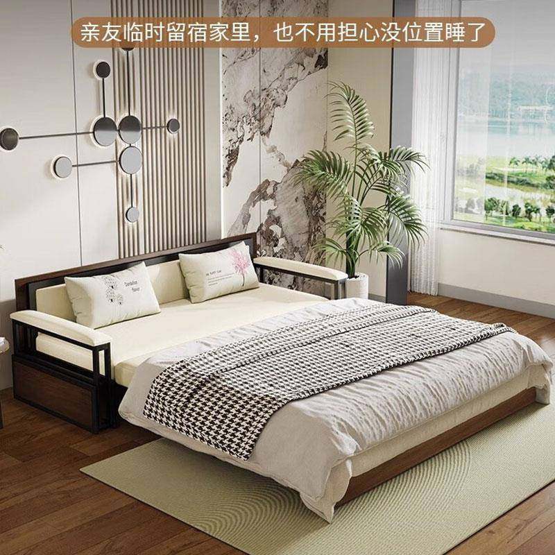 实木沙发床两用可折叠储物多功能客厅家用小户型2025新款可变餐桌