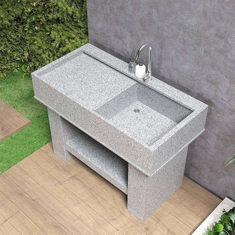 洗衣池一体台盆花岗岩户外大理石洗手池庭院水池天然石材厂家水槽