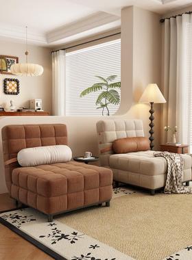 T5J【1114人收藏】奶油复古单人可折叠折叠沙发床沙发小户型伸缩