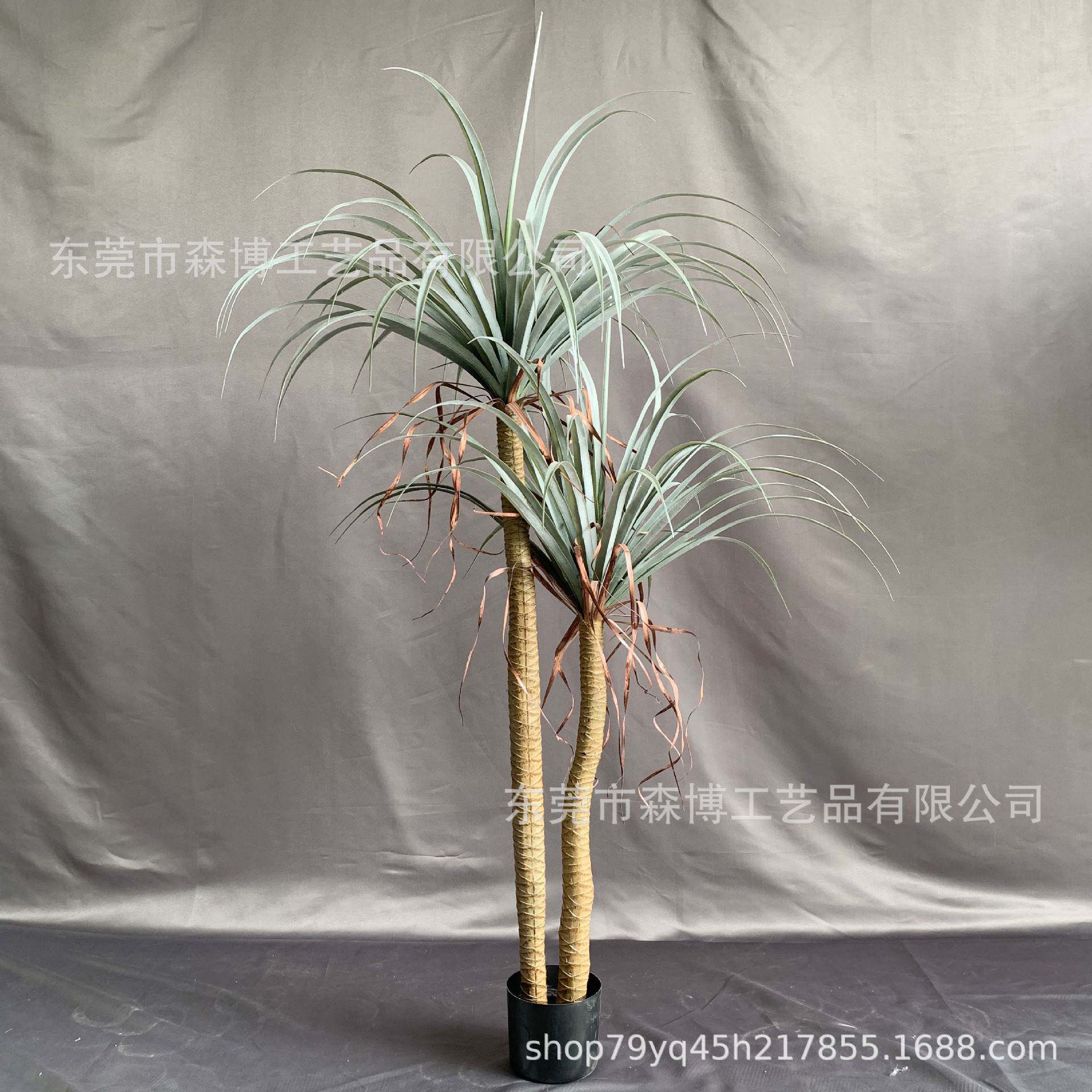 仿真多杆丝兰树龙血树盆栽 仿真热带仙人掌龙舌兰绿植盆景造景树