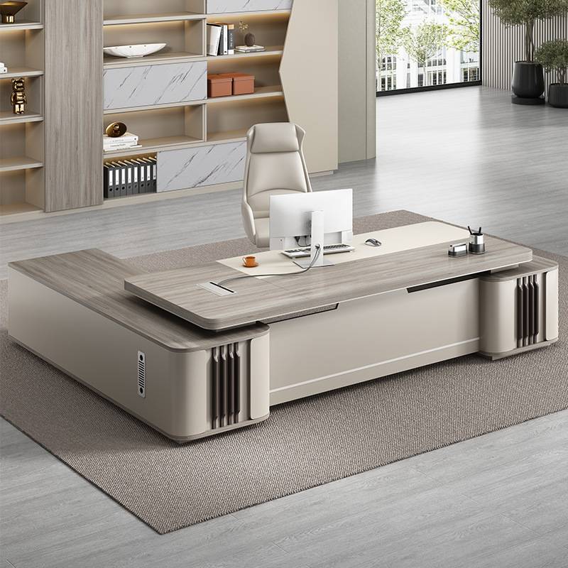 轻奢老板桌椅组合简约现代董事长办公室单人大气班台经理桌子家具