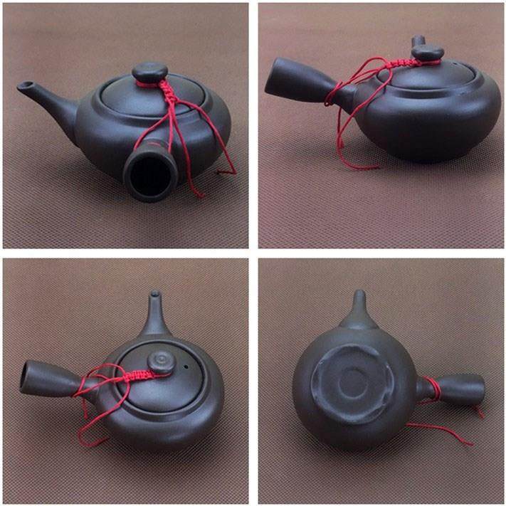 紫砂茶壶茶具广东侧把壶带把手手柄壶有过滤壶小大号单柄长嘴新品