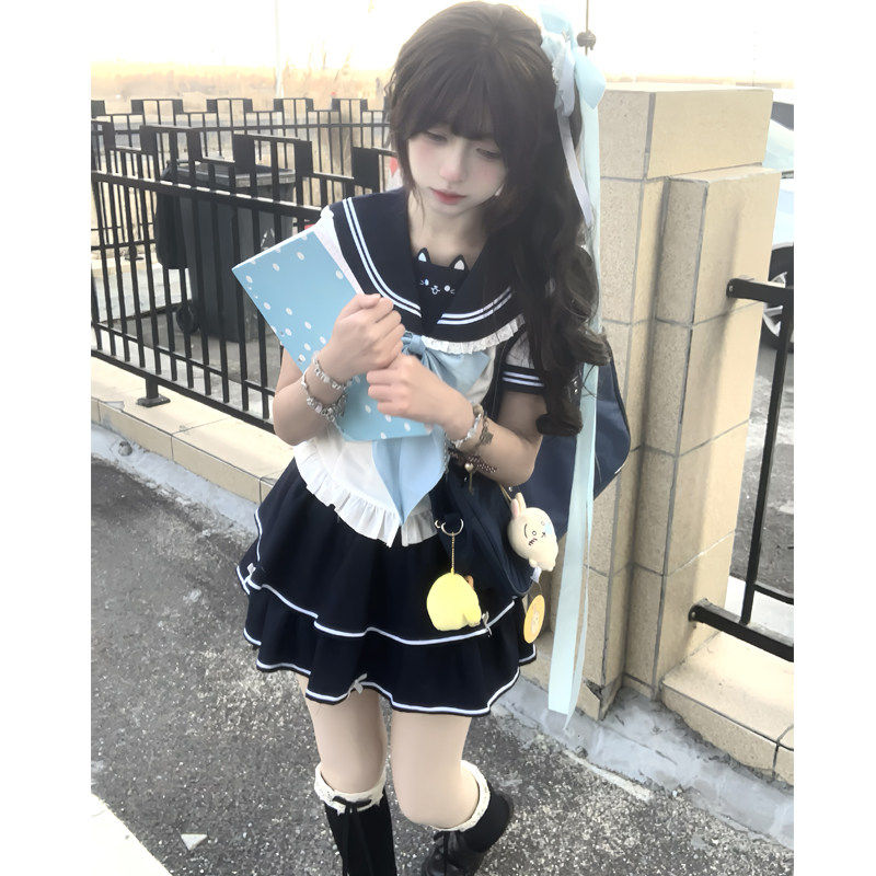 元气喵喵JK制服水手服套
