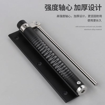 缓冲闭门器气压式侧装家用自动关门器木门房门静音防撞气动闭合器