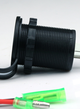 适用川崎Ninja400usb 650 H2防水手机充电VersysX300圆形USB接口