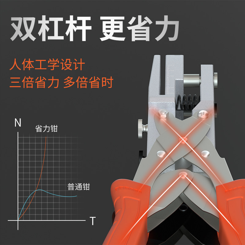 打孔器打孔钳pvc封边条冲孔器8mm带三合一钳子木工无钉眼遮盖神器